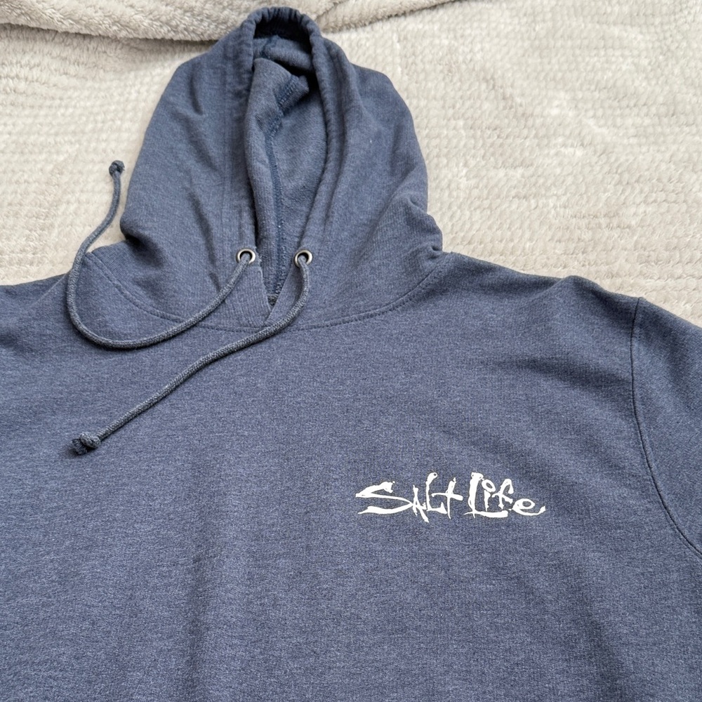 Navy Blue Hoodie Medium Young Men’s Salt Life Hoodie - Picture 8 of 13
